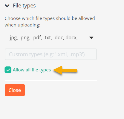 File types - step 1